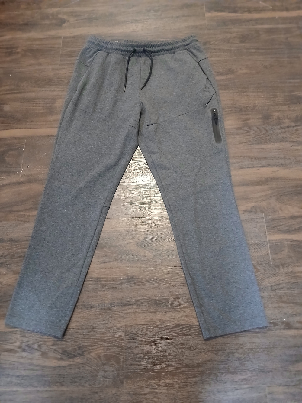Layer 8 Men's Gray Athletic Joggers with Zippered Pocket